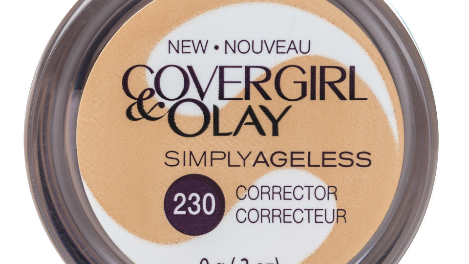 "Miami, USA - September 16, 2012: CoverGirl & Olay Simple Ageless 230 corrector 9g jar.