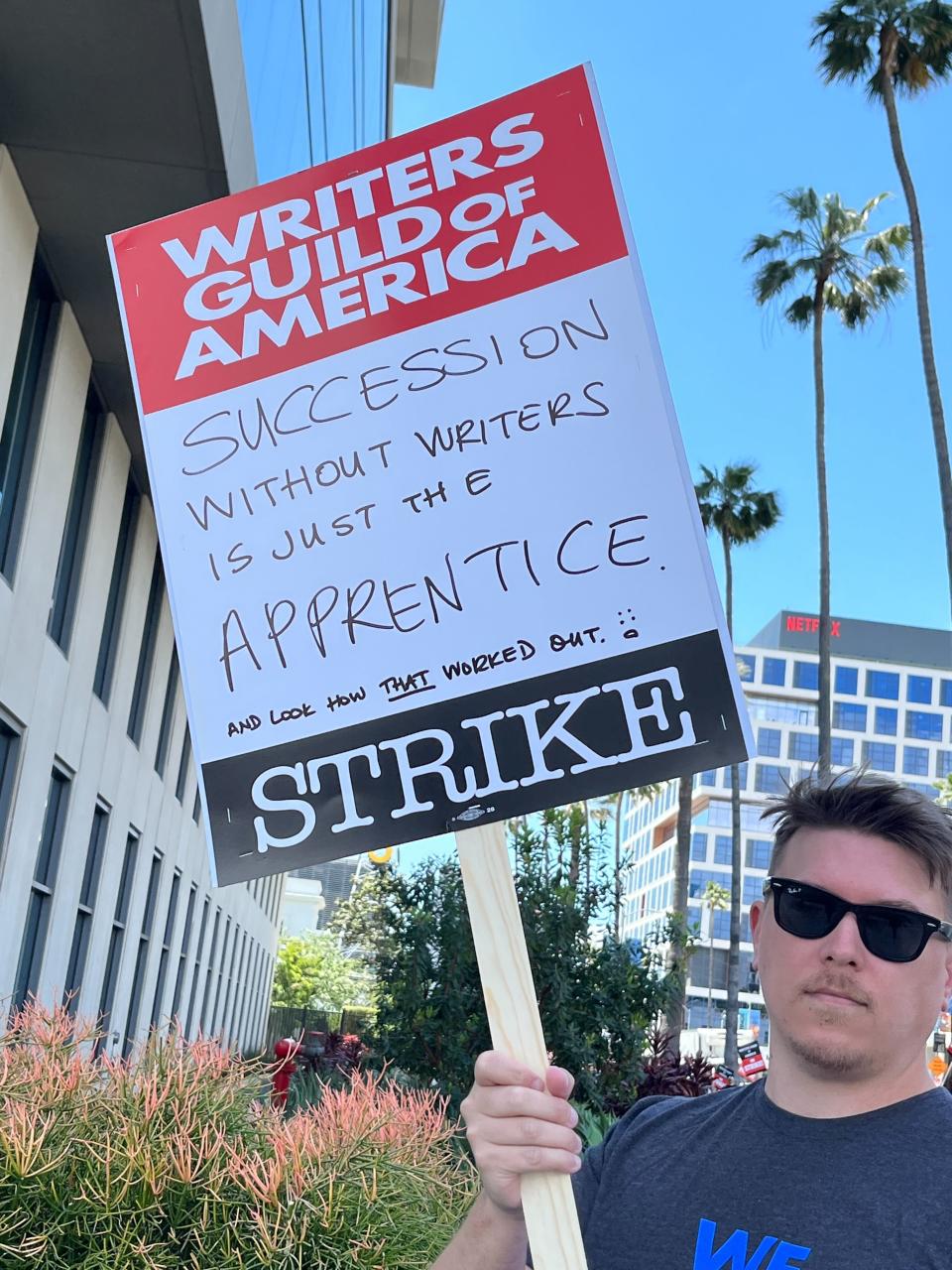 A writer on the picket line