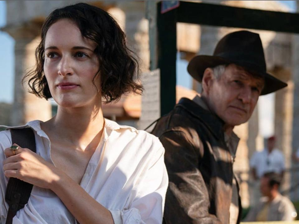 Phoebe Waller-Bridge and Harrison Ford in ‘Indiana Jones and the Dial of Destiny’ (Disney)