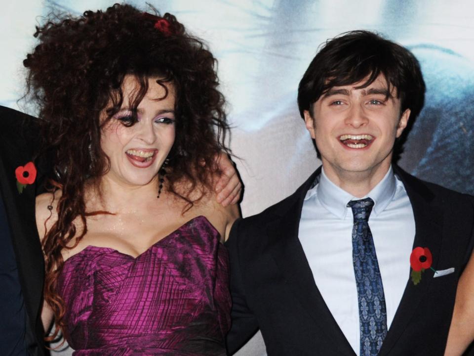 Helena Bonham Carter and Daniel Radcliffe