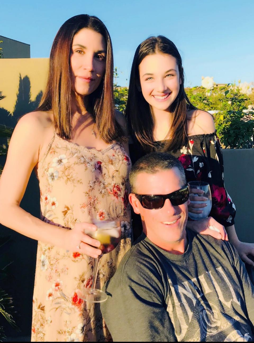 Mark Robinson with his wife Veronica and daughter Brooke