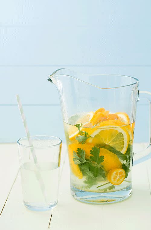 Coriander and citrus water