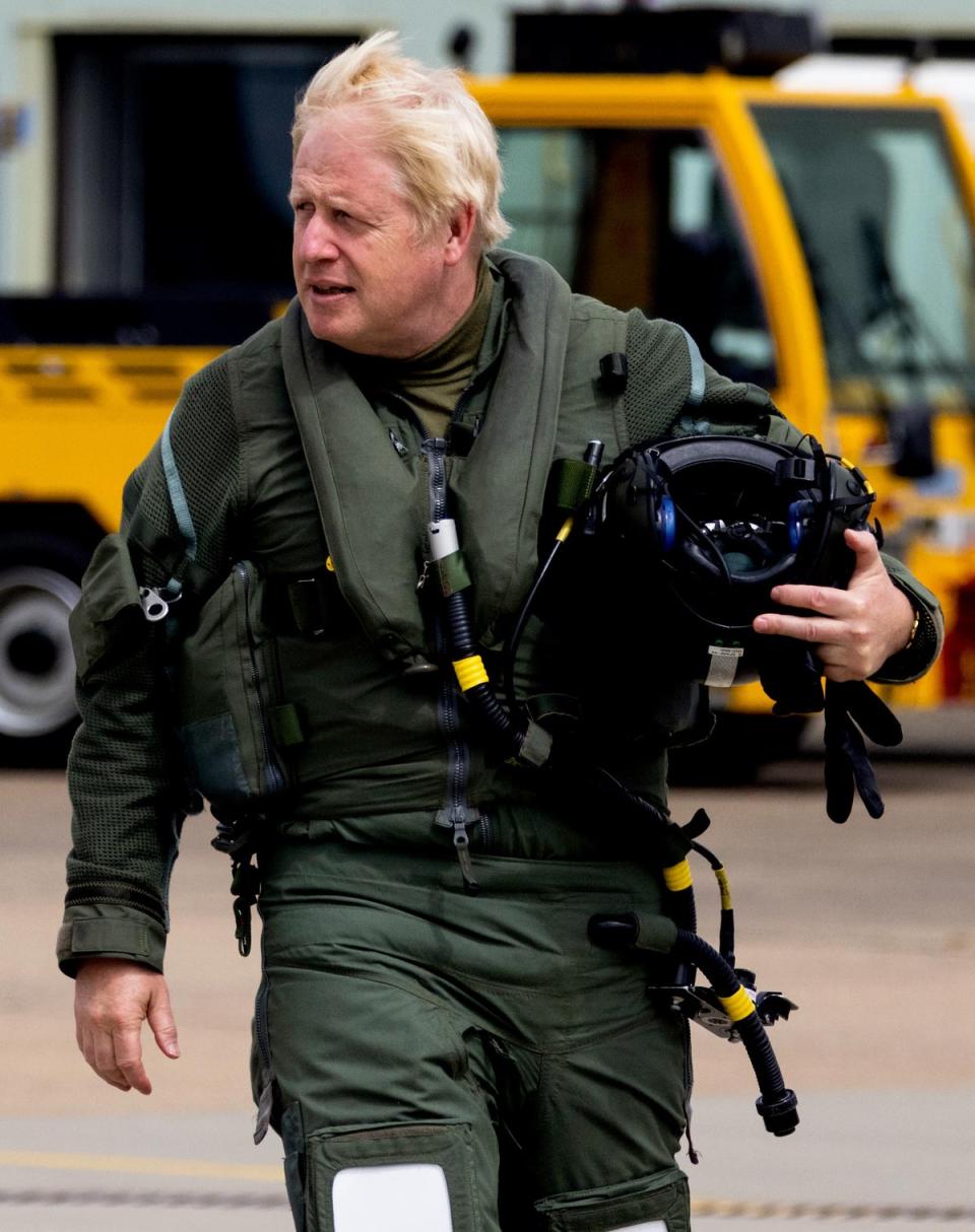 Boris Johnson looks like Tom Cruise’s character and might be considering a comeback (Andrew Parsons / No10 Downing St)