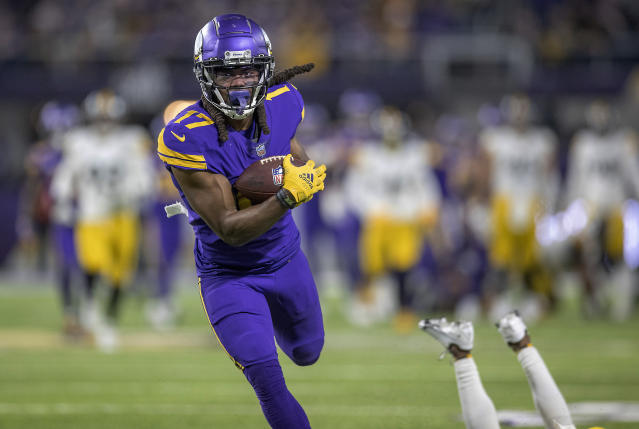 Vikings thrilled to see receiver K.J. Osborn's progress. Hey, he's been  doing that all his life.