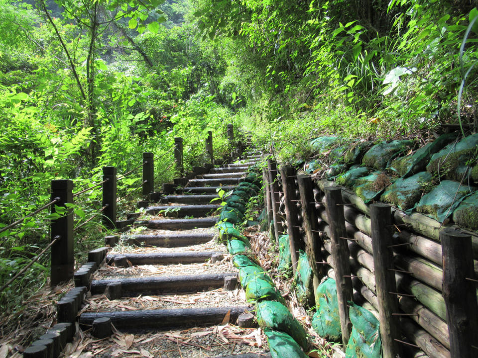 頭汴坑山區的蝙蝠洞延伸步道，自然景觀豐富。