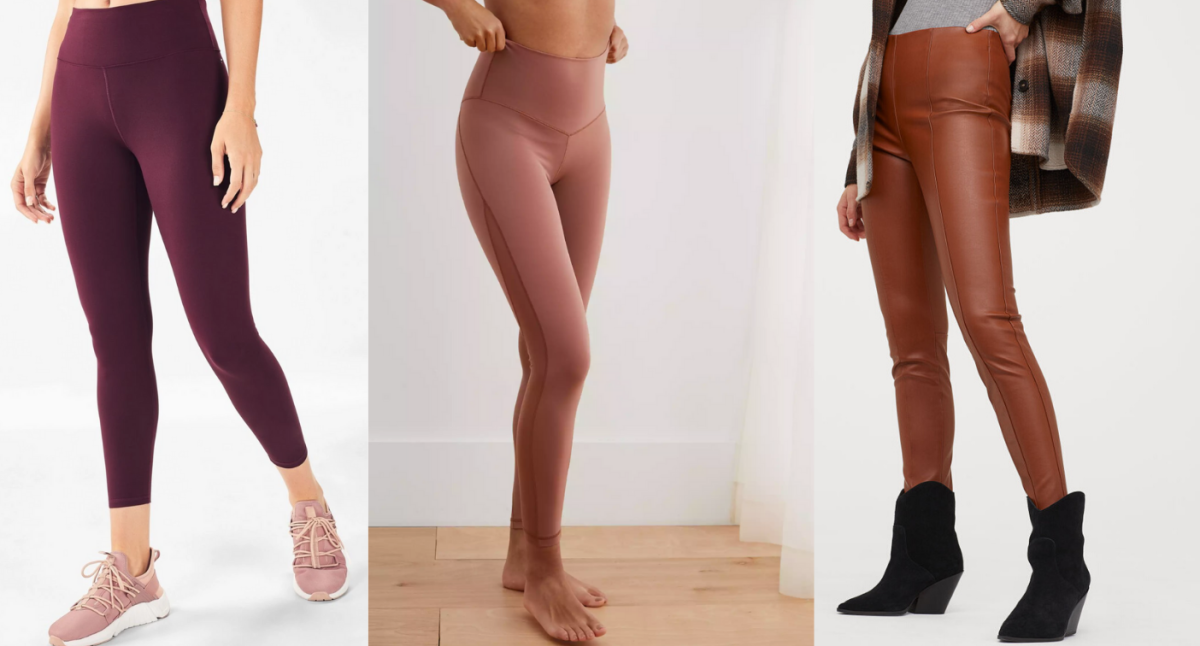 Vegan Leather High-Waisted Legging - Fabletics Canada