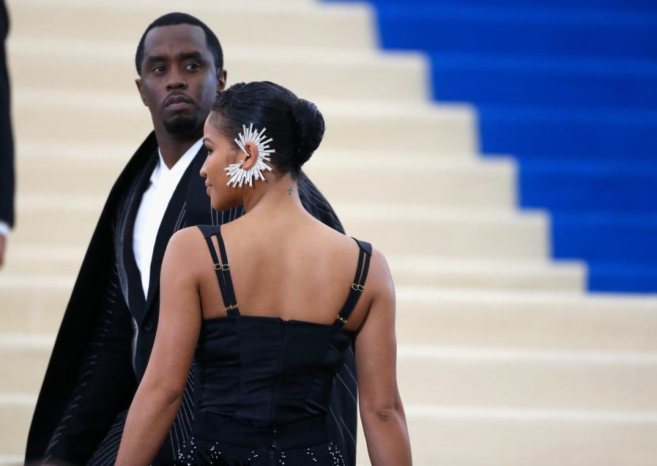 Cassie and P Diddy at the Metropolitan Museum of Art in New York (John Lamparski / Getty Images)