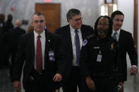 William Barr arrives prior to testifying before a Senate Judiciary Committee hearing on his nomination to be attorney general of the United States on Capitol Hill in Washington, U.S., January 15, 2019. REUTERS/Jonathan Ernst