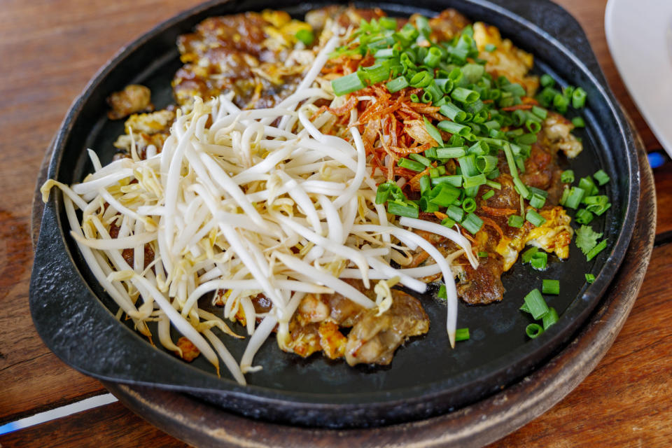 A crispy oyster omelet from Thailand.