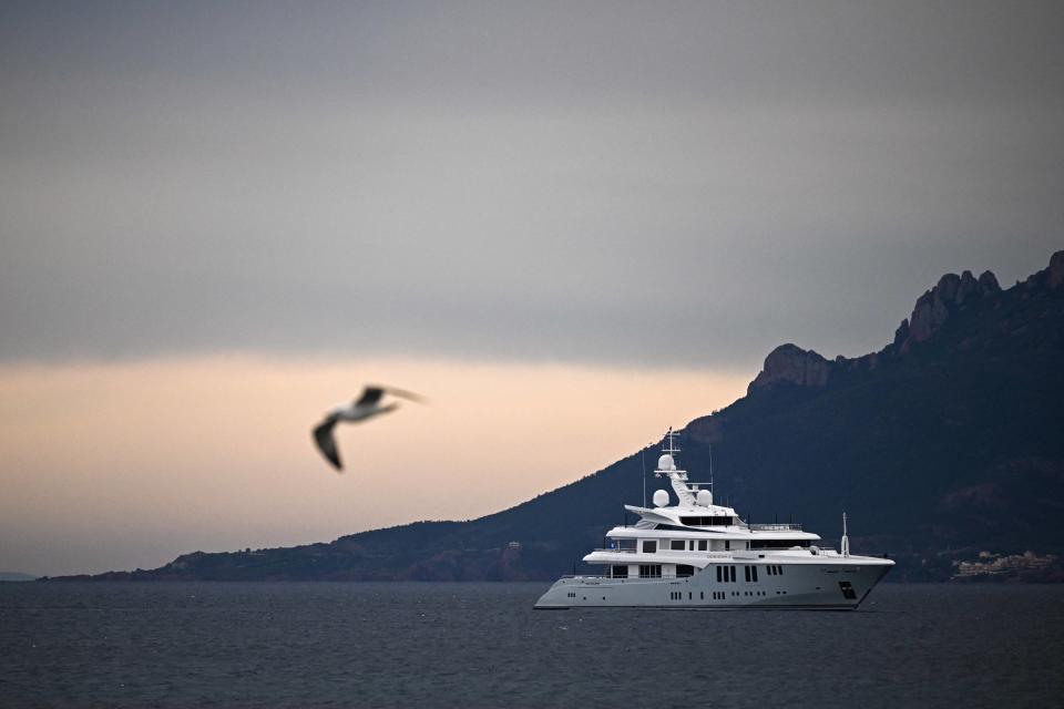 Un yacht photographié lors du Festival de Cannes au mois de mai 2023 (illustration)