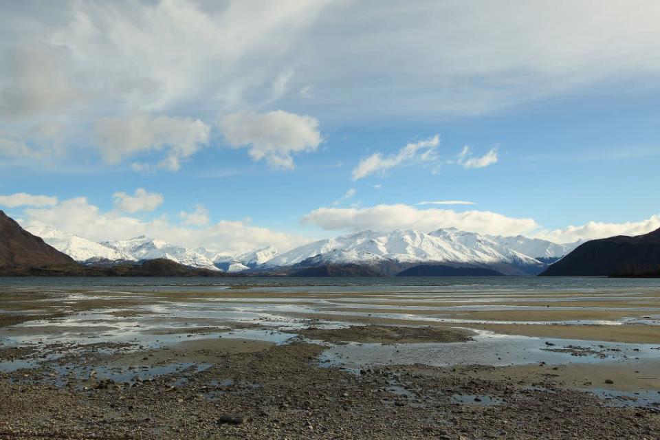 A view of Mt. Aspiring and the Southern Alps in Wanaka, New Zealand.