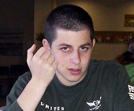 File photo of Captured Israeli soldier Gilad Shalit is seen in this undated handout picture