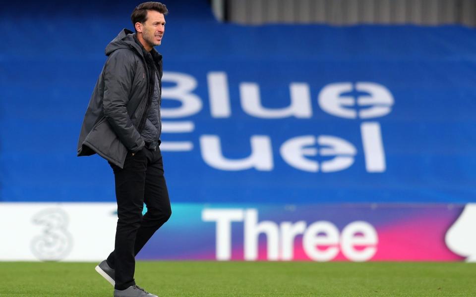 Gareth Taylor manager of Manchester City during the Barclays FA Women's Super League match between Chelsea Women and Manchester City Women at Kingsmeadow on October 11, 2020 in Kingston upon Thames, England.  - GETTY IMAGES