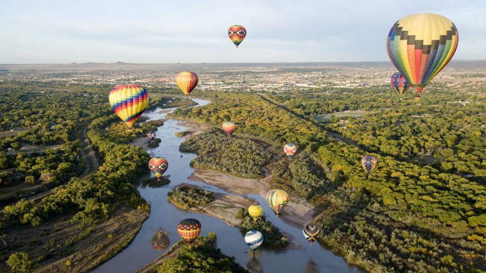 drifting over the river