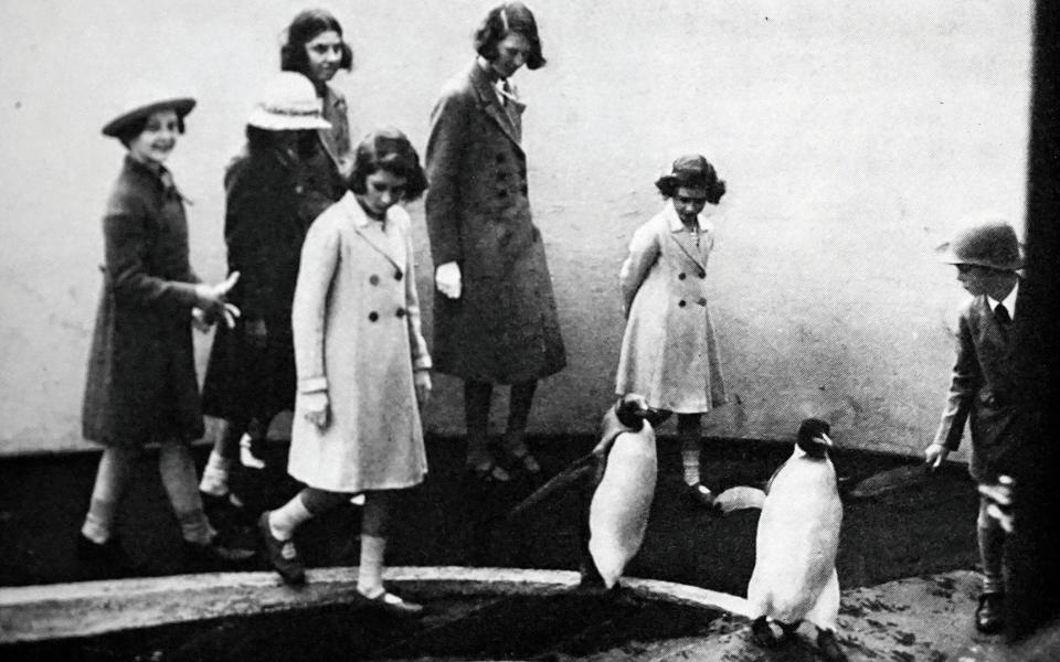 Alathea with Princesses Elizabeth and Margaret visiting London Zoo - Getty Images 