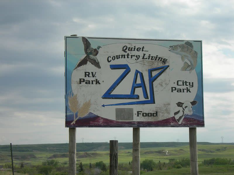 Welcome to Zap Zap, North Dakota