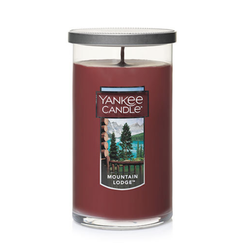 Mountain Lodge and other fall candles are on sale now at Yankee Candle. 