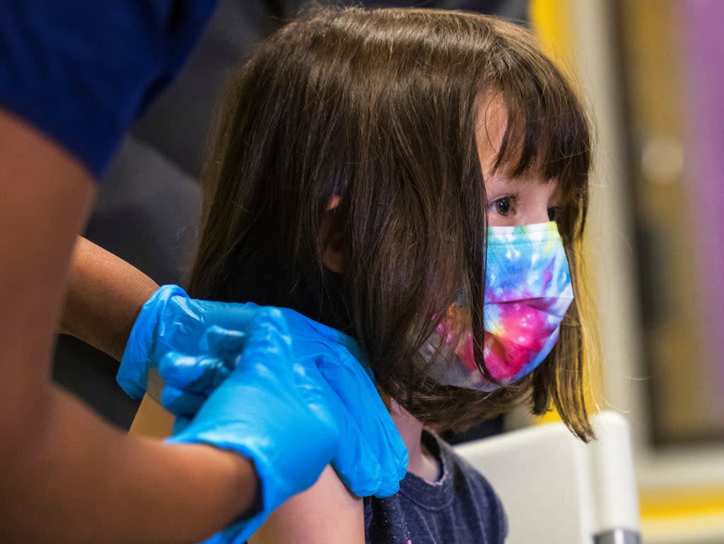 One expert said public opinion on vaccinating children is ‘shifting’  (Getty)