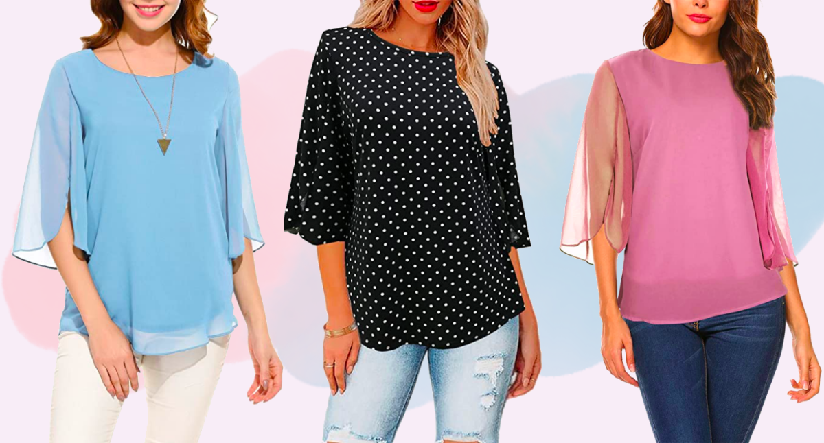 This cute chiffon top is just $29 on