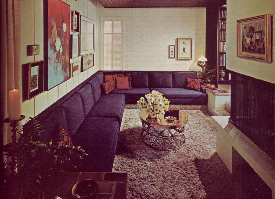 <body> <p>Clean-cut trends of past decades were pushed aside in the exuberant 1970s, and nowhere was this more evident than in the immense popularity of shag carpeting. Nothing complements a <a rel="nofollow noopener" href=" http://www.bobvila.com/slideshow/15-room-redos-you-can-complete-in-a-day-50342/?bv=yahoo" target="_blank" data-ylk="slk:cozy living room;elm:context_link;itc:0;sec:content-canvas" class="link ">cozy living room</a> better than ultrasoft flooring!</p> <p><strong>Related: <a rel="nofollow noopener" href=" http://www.bobvila.com/slideshow/these-8-vanished-home-trends-have-returned-48144?#.WAfG2JMrIcg?bv=yahoo" target="_blank" data-ylk="slk:These 8 Vanished Home Trends Have Returned;elm:context_link;itc:0;sec:content-canvas" class="link ">These 8 Vanished Home Trends Have Returned</a> </strong> </p> </body>