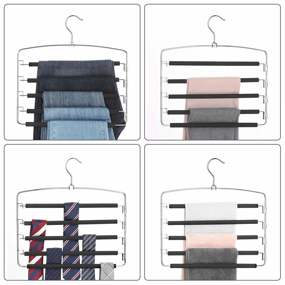 Songmics 3 Pack Pants Hangers. (Photo: Amazon)