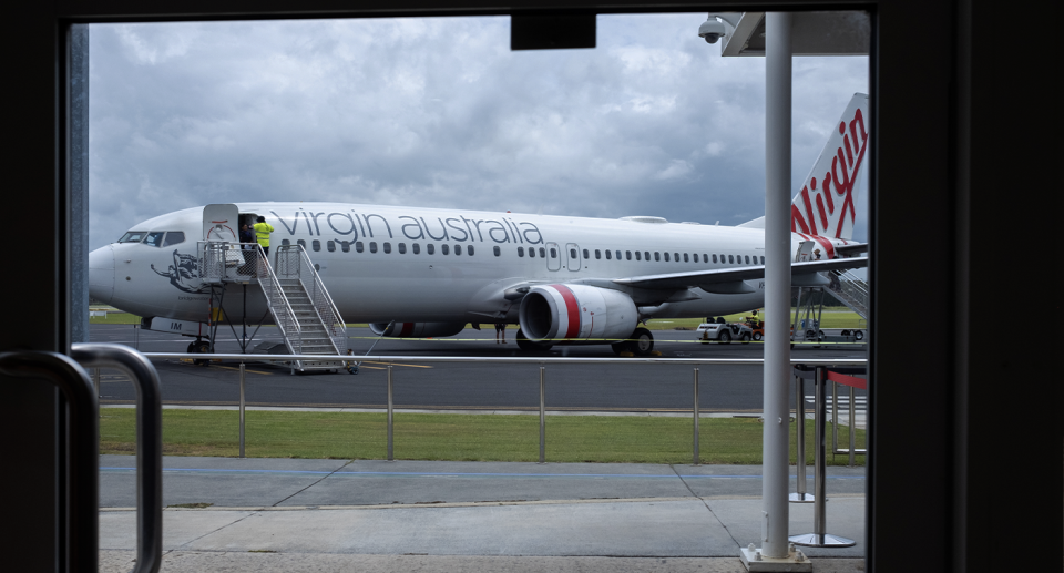 A Virgin Australia plane. 