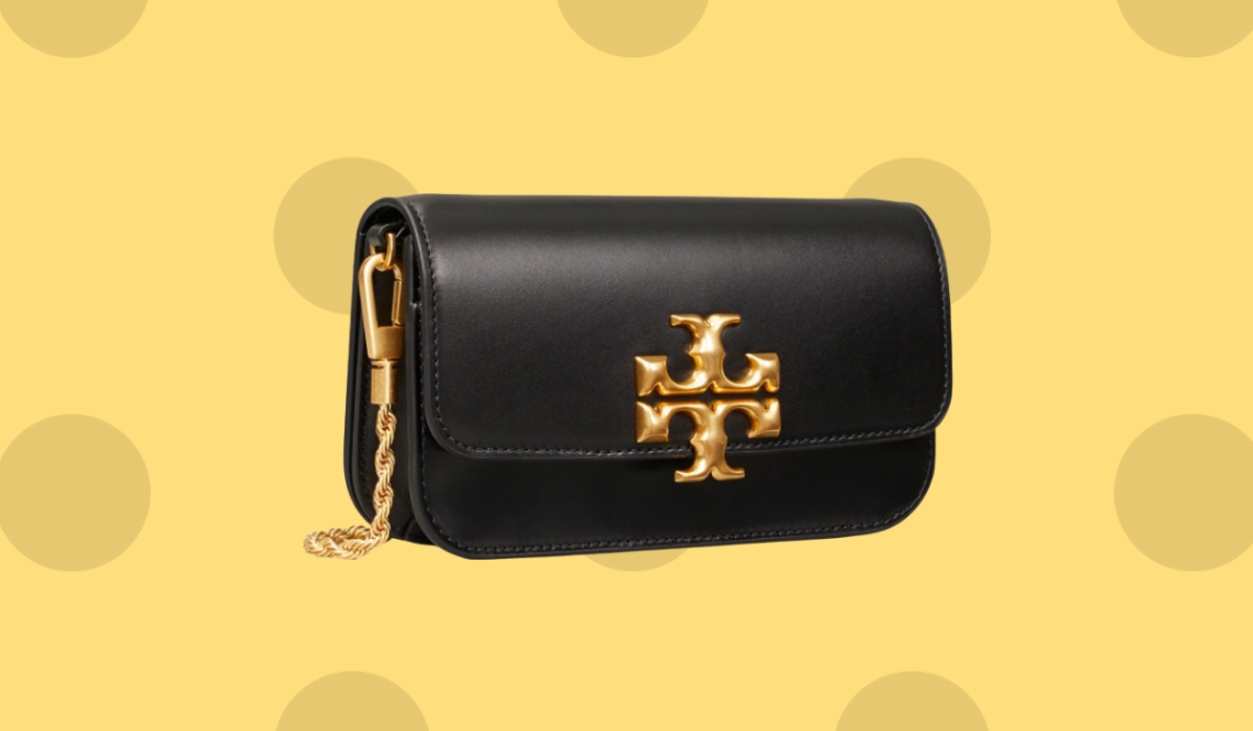 Tory Burch Eleanor Small Convertible Shoulder Bag Leather Black F