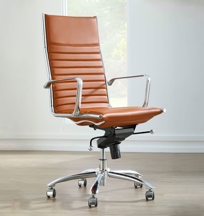 <p><a href="https://go.redirectingat.com?id=74968X1596630&url=https%3A%2F%2Fwww.rejuvenation.com%2Fproducts%2Fdirk-high-back-swivel-office-arm-chair%2F&sref=https%3A%2F%2Fwww.housebeautiful.com%2Fshopping%2Ffurniture%2Fg32715223%2Fbest-office-desk-chair%2F" rel="nofollow noopener" target="_blank" data-ylk="slk:Shop Now;elm:context_link;itc:0;sec:content-canvas" class="link ">Shop Now</a></p><p>Dirk High Back Swivel Office Chair</p><p>$1020.00</p><p>rejuvenation.com</p><span class="copyright">Rejuvenation</span>