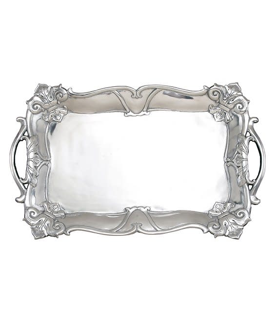 Arthur Court Fleur-de-Lis Rectangular Tray