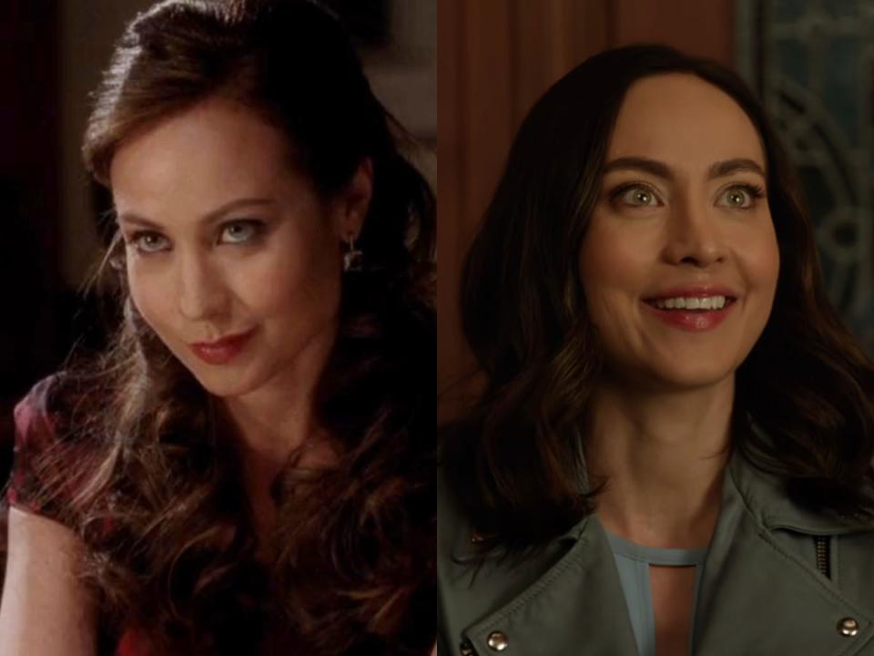 Left: Courtney Ford on season four of "True Blood." Right: Ford on season five of "Legends of Tomorrow."