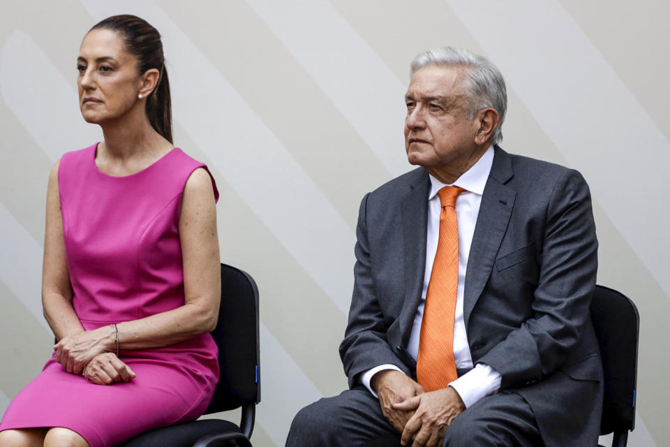 Andres Manuel Lopez Obrador and Claudia Sheinbaum Pardo (Luis Barron / Future Publishing via Getty Images file)