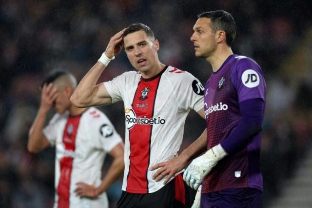 It's all over: Southampton players react as they are relegated from the Premier League after losing against Fulham