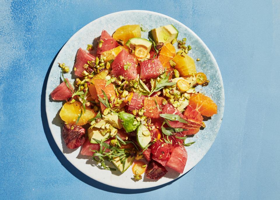 Citrus and Avocado Salad with Orange Water