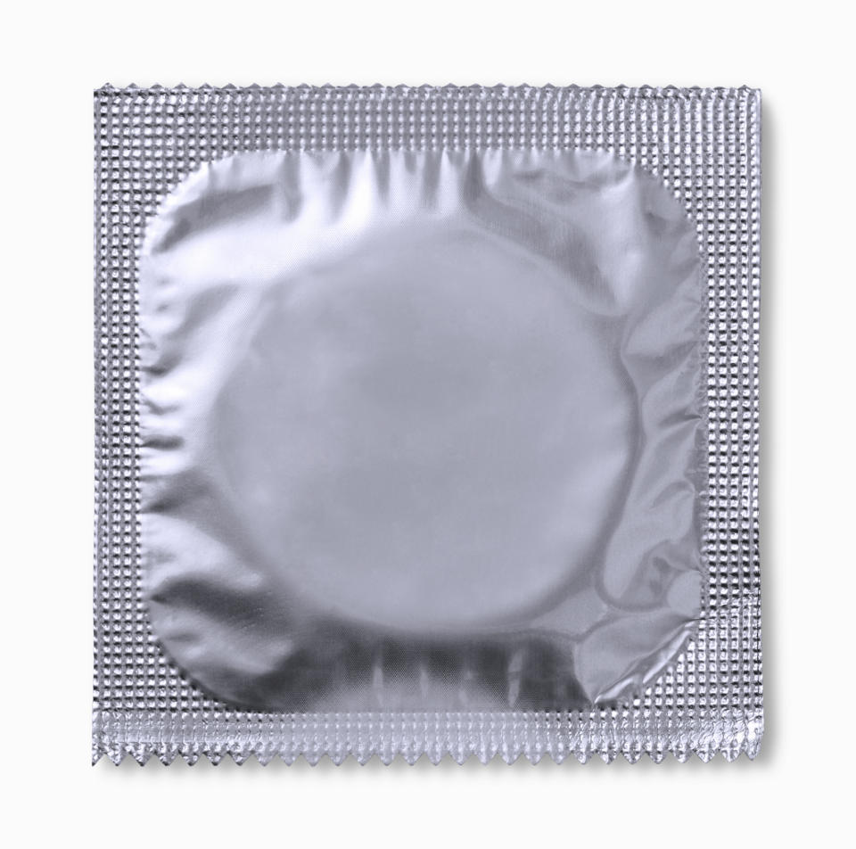 a single wrapped condom