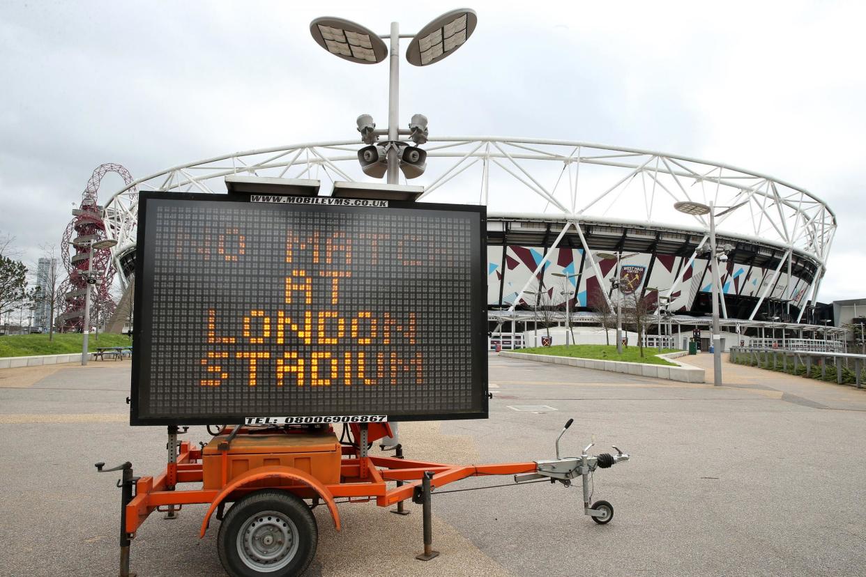 West Ham reach out to fans with football on hold: PA