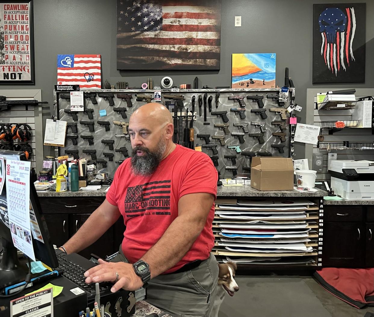 Dan Marcon, owner of Marc-On Shooting in Chippewa Falls, says he has made suicide prevention a priority by training his staff to watch for signs, offering to store guns for people in crisis and sharing the story of how he nearly took his own life.