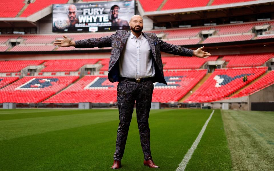 Tyson Fury - Tyson Fury says he will quit boxing after world title defence against Dillian Whyte - AFP