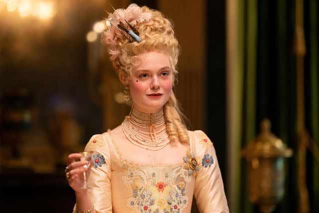 Christopher Raphael/Hulu Elle Fanning as Catherine in 'The Great'