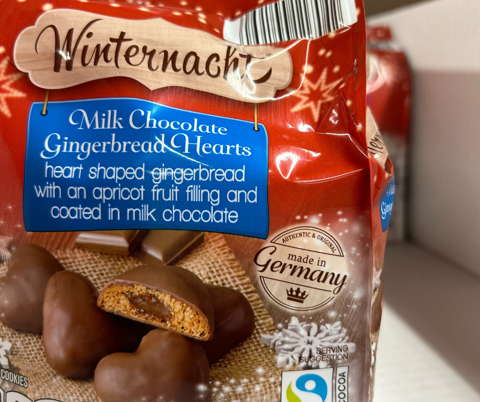 Aldi milk chocolate gingerbread hearts