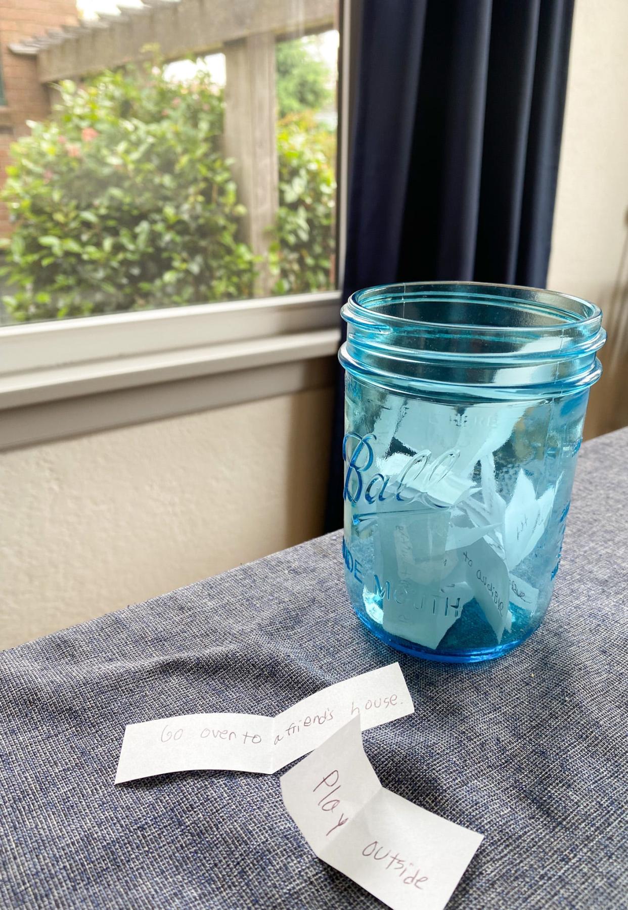 While taking advantage of camps, summer reading programs and more can keep kids busy during the summer, an "I'm Bored" jar helps direct them when they run out of things to do.