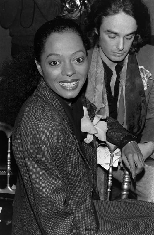 Ross attends YSL's Spring 1980 Haute Couture in Paris.<p>Photo: Tim Jenkins/Michel Maurou/ Getty Images</p>