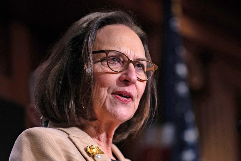 Sen. Deb Fischer (R-NE) on Jan. 11, 2024. (Anna Rose Layden / Getty Images)