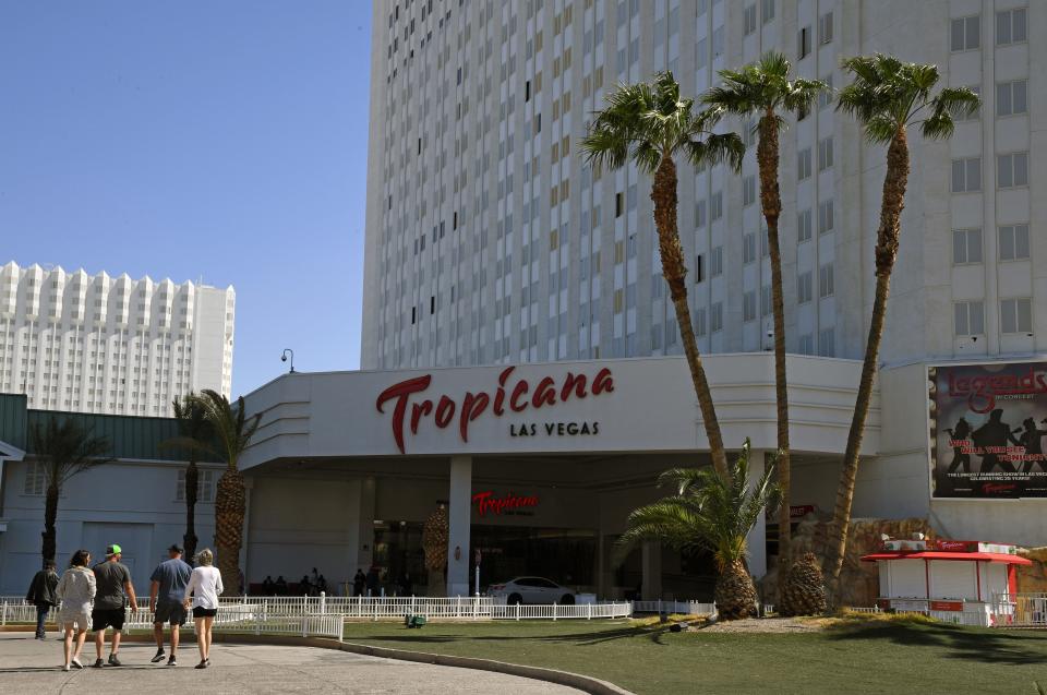 exterior view of the Tropicana today