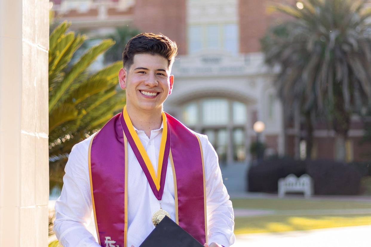 Daniel Zuniga, a Rhodes finalist, is also a Florida State University alumnus who graduated in the spring with a bachelor’s degree in cell and molecular neuroscience.
