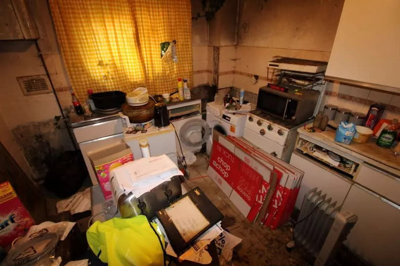 The kitchen in the house on Darleydale Drive