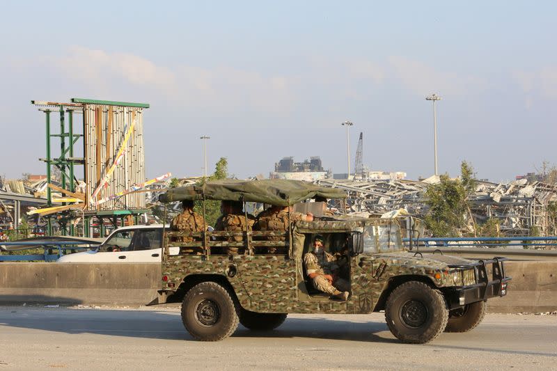 Aftermath of Tuesday's blast in Beirut's port area