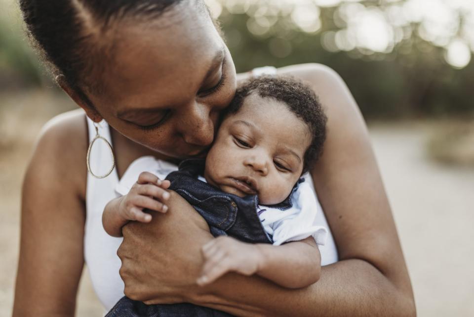 An image of a mother and her baby.