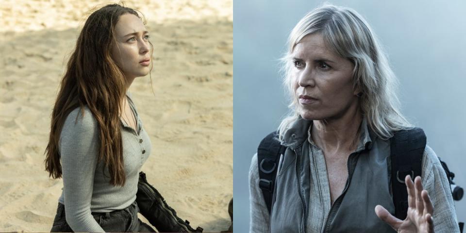 Alicia and her mom, Madison, on "Fear TWD"