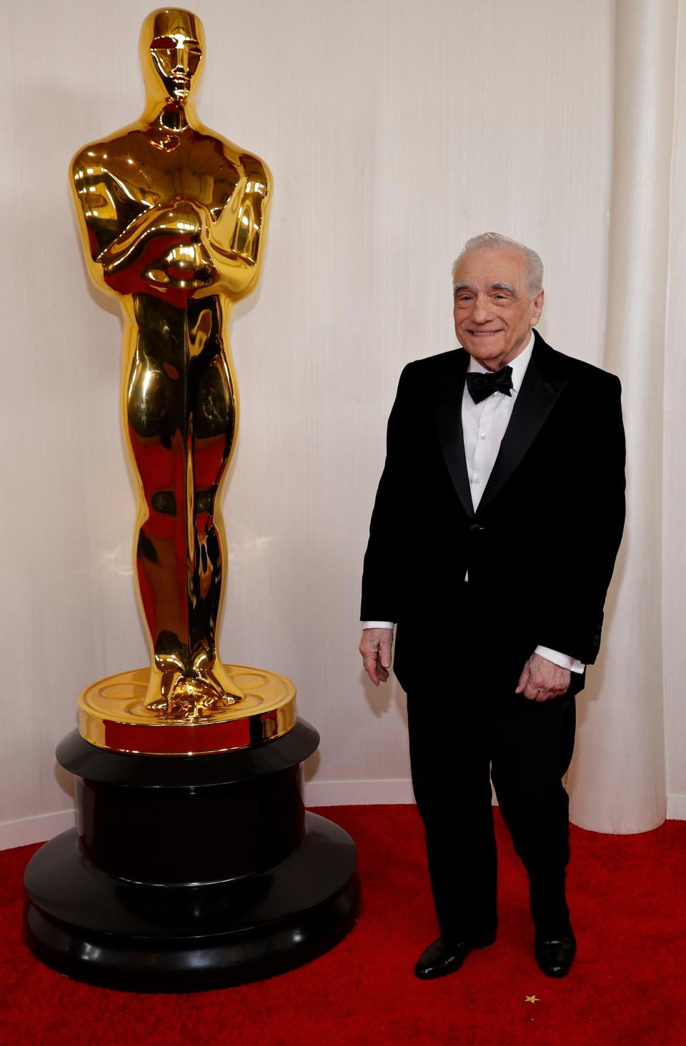 Martin Scorsese poses on the red carpet at the 96th Academy Awards March 10, 2024, in Los Angeles.