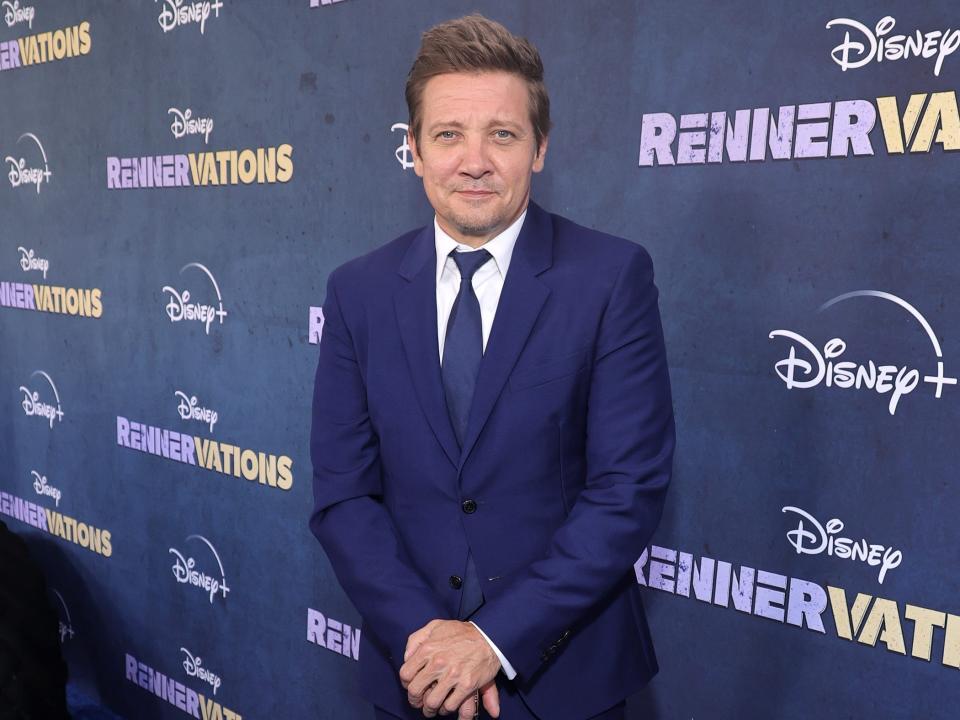 Jeremy Renner at the Los Angeles premiere on April 11, 2023.